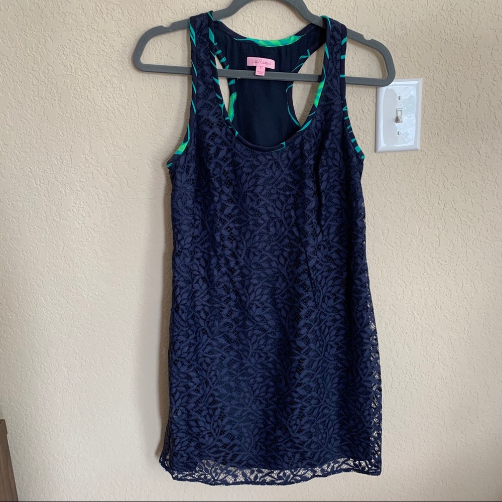 Lilly Pulitzer Betty Lace Racerback Dress - Size S
